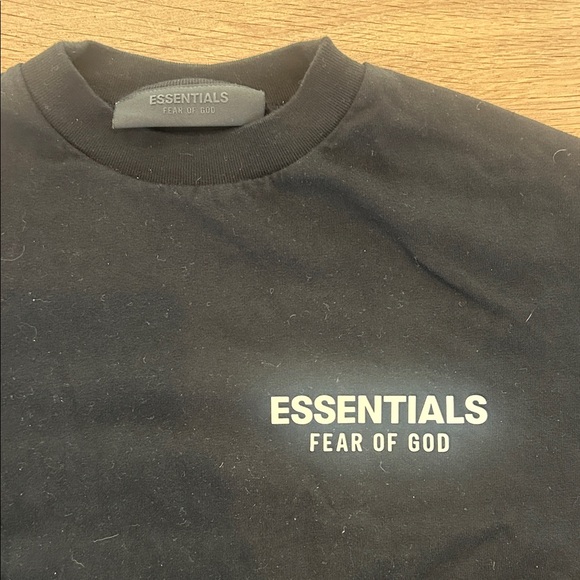 Fear of God Essentials Black Tee - Picture 2 of 5